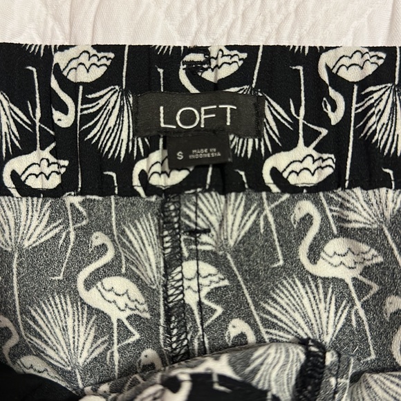 LOFT Flamingo Tie Waist Fluid Shorts - Picture 7 of 7